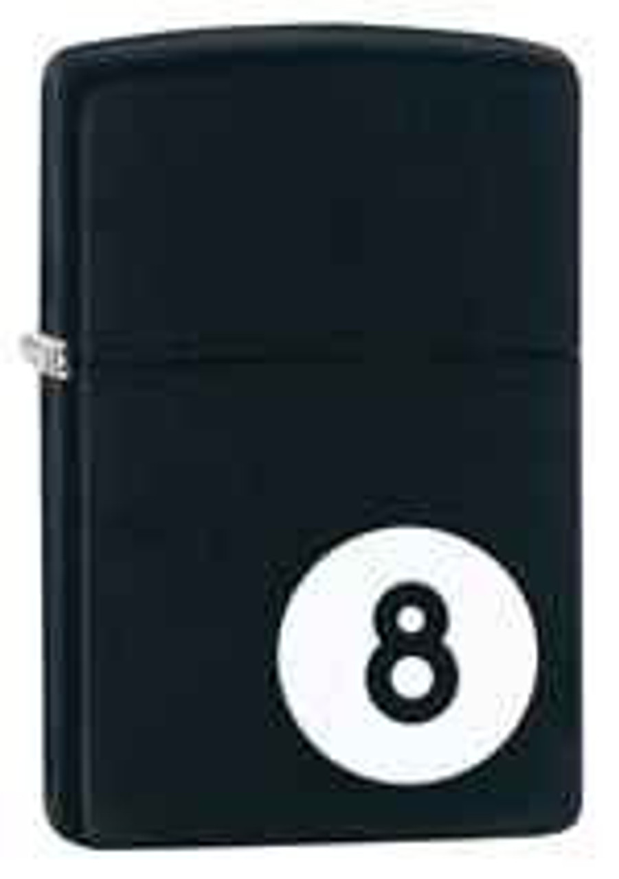 Zippo Z28432 Classic Lighter, 8 Ball, Black Matte