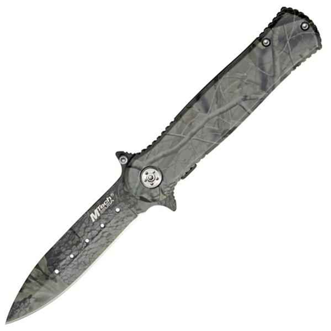 MTech All Camo Folder with Bayonet Style Blade, Linerlock