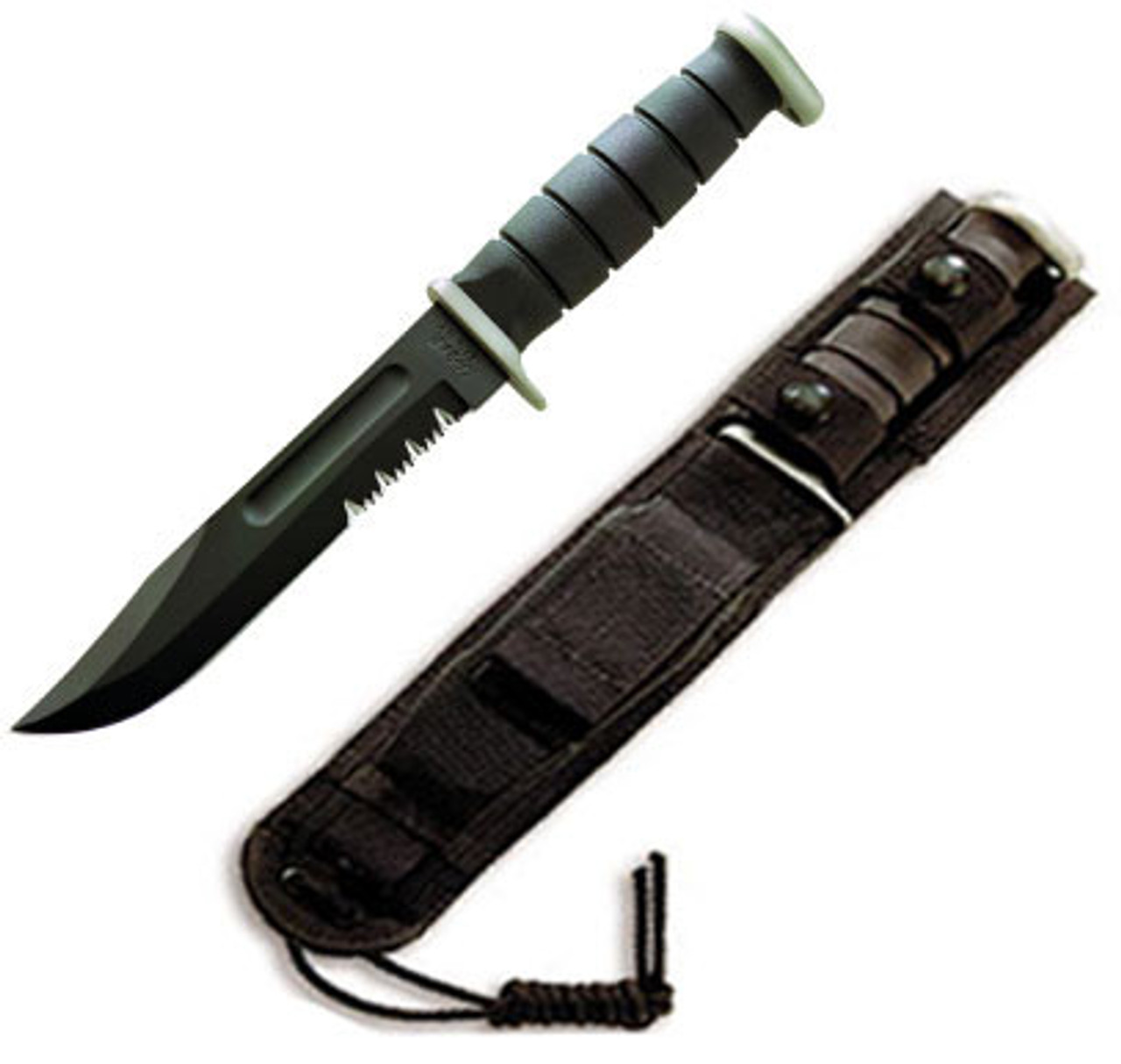 Ka-Bar D2 Extreme, With Nylon/Cordura Ka-Bar/Eagle Sheath, 7 in., ComboEdge