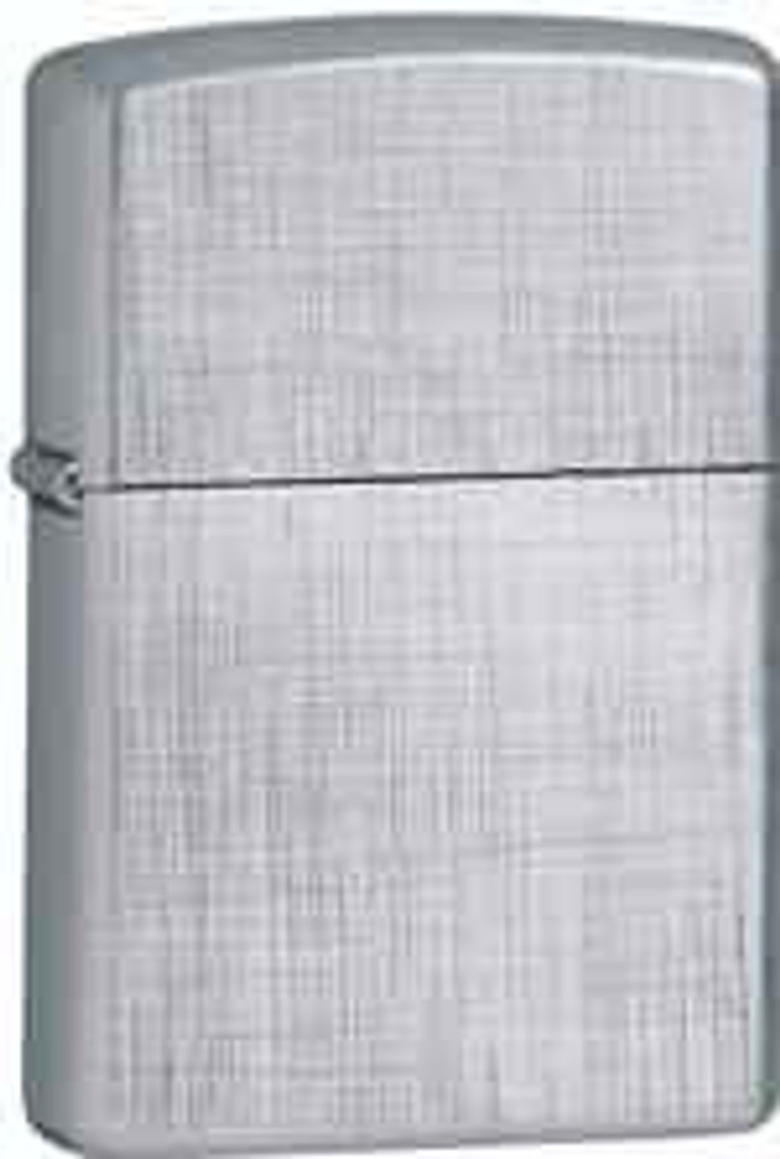 Zippo Z28181 Classic, Linen Weave, Brushed Chrome
