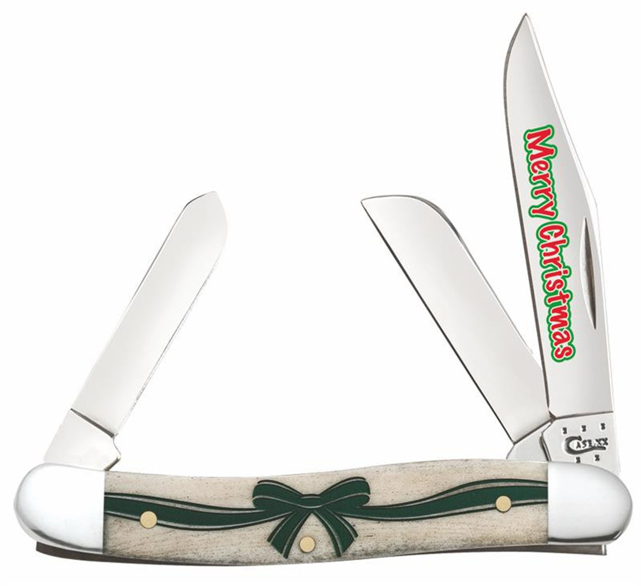 Case 10557 Holiday Medium Stockman Bone Handle