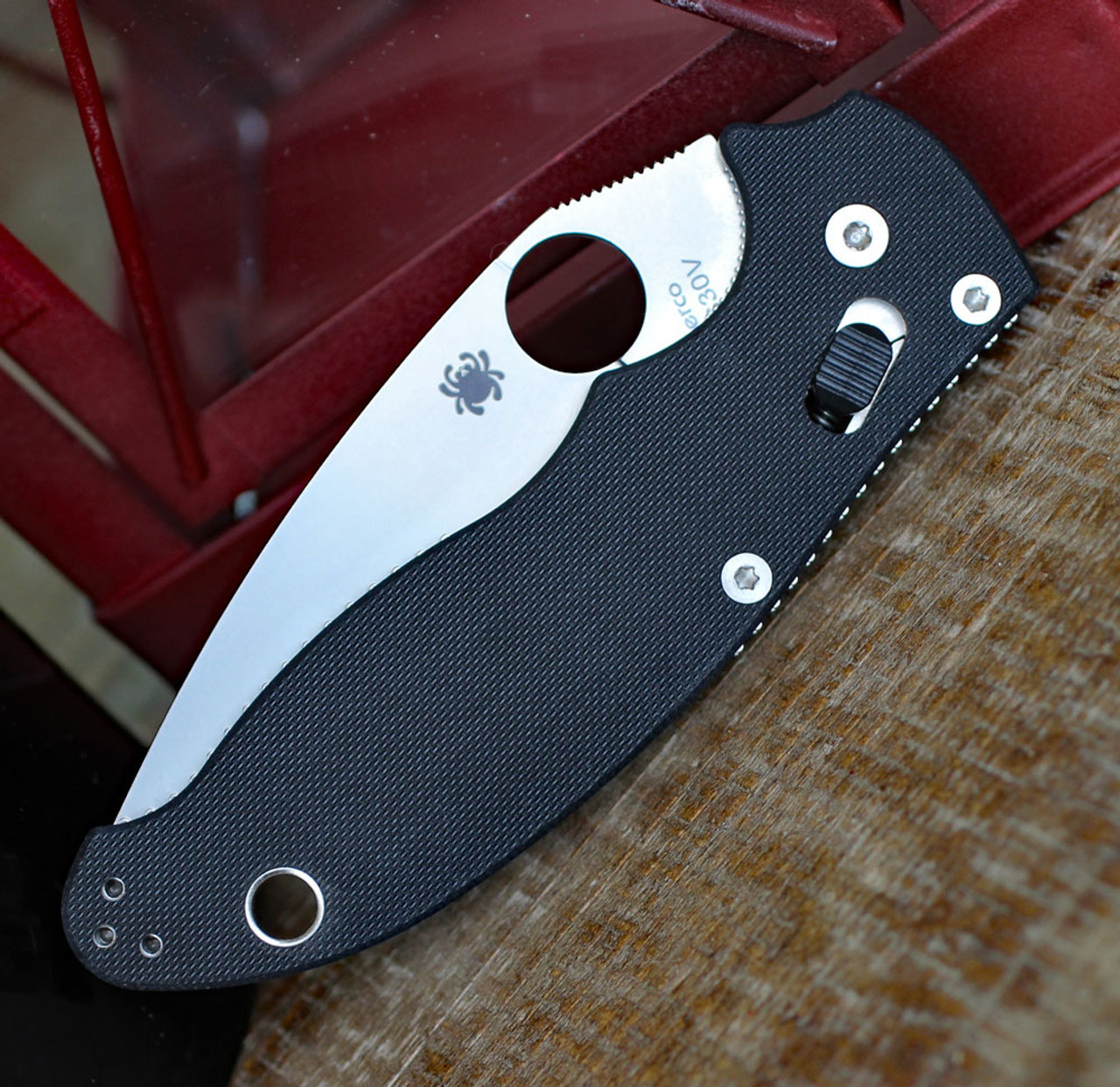 Spyderco C101GP2 Manix 2 G-10, 3.37" CPM S30V Plain Blade