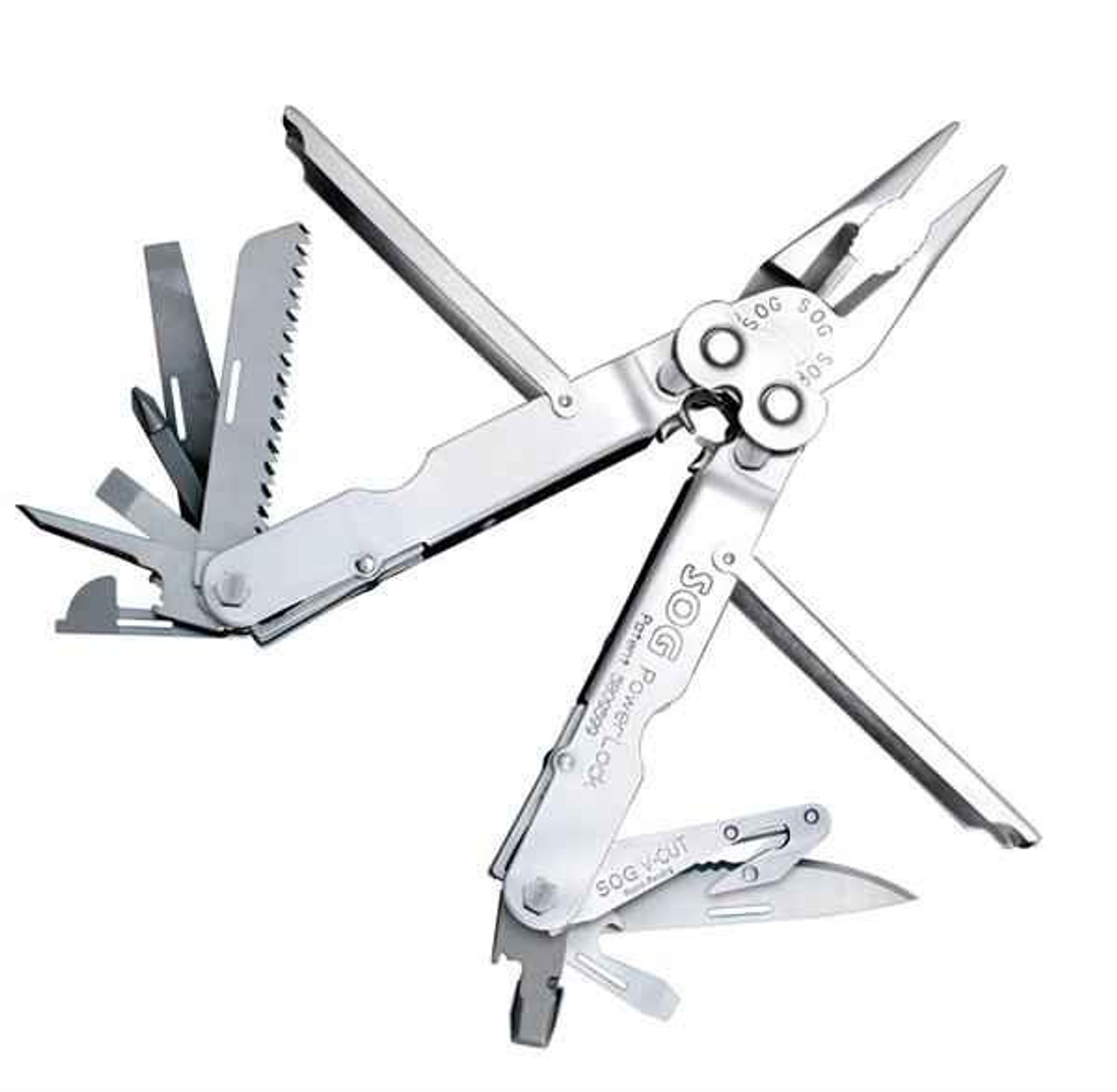 SOG 99058 PowerLock EOD, V-Cutter-Satin(S62-N)