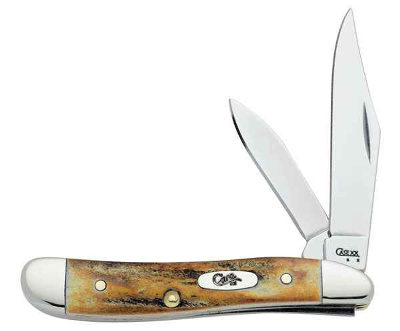 Case 048 Peanut, Genuine Stag Handles (5220 SS)
