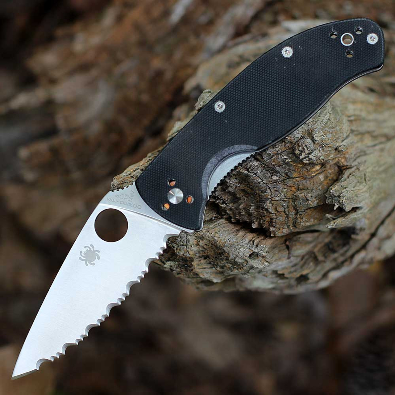 Spyderco Tenacious - Blk G10 (3.39" Satin 8Cr13MoV) C122GS