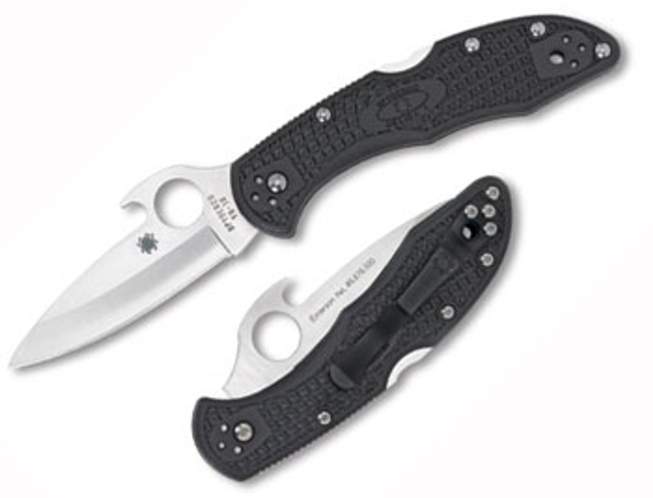 Spyderco Delica 4 Emerson Opener - Blk FRN (2.906" Satin VG 10) C11PGYW