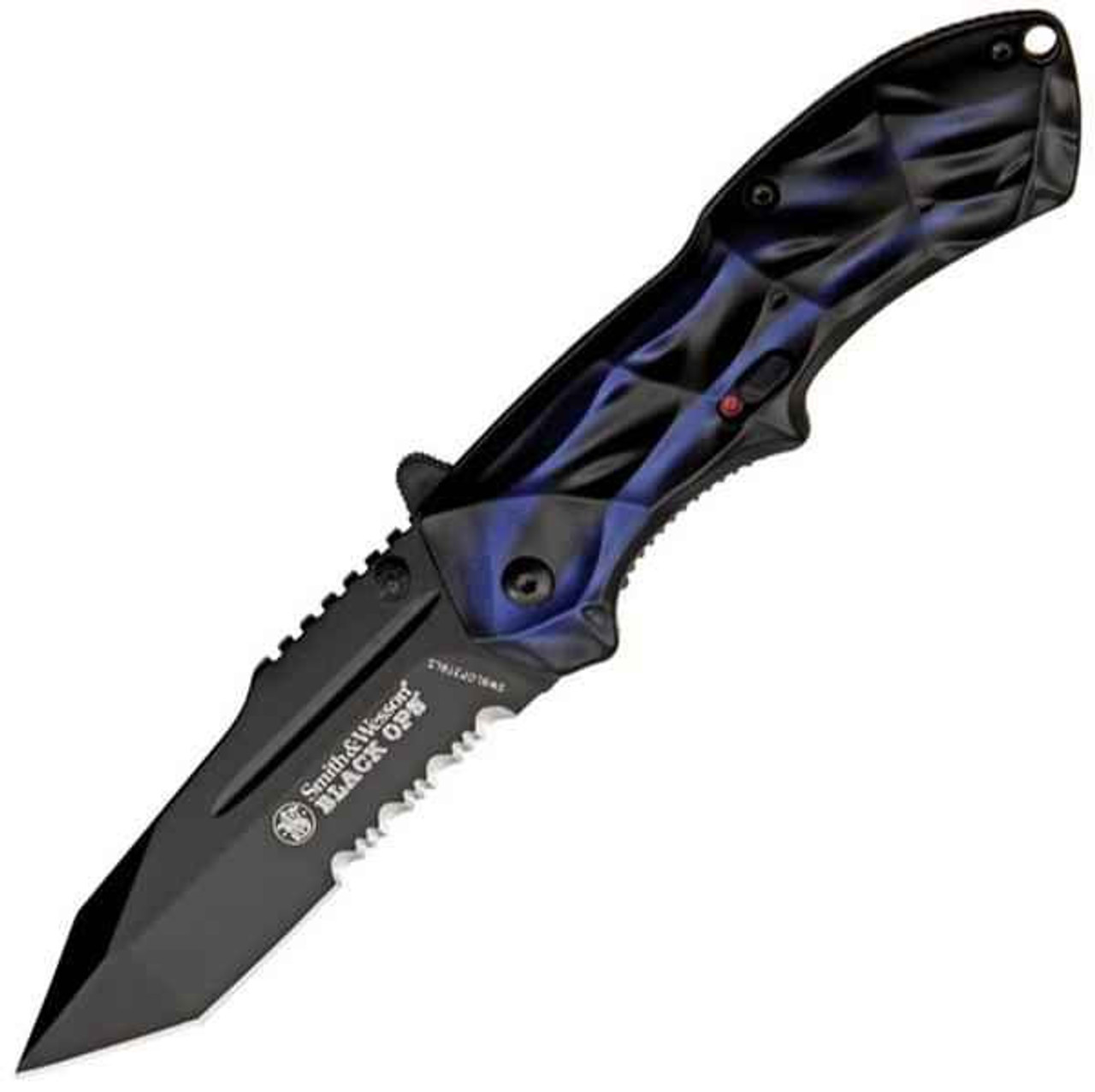 Smith & Wesson Black Ops - Blue/Blk Aluminum (3.5" 4034 SS) SWBLOP3TBLS