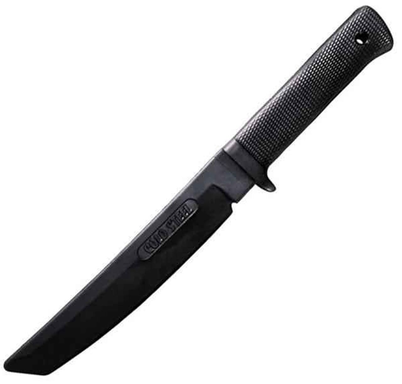 Cold Steel Rubber Training Recon (CS92R13RT) 6.75" Rubber Tanto Plain Edge Blade, Black Rubber Handle, Black Polymer Handle