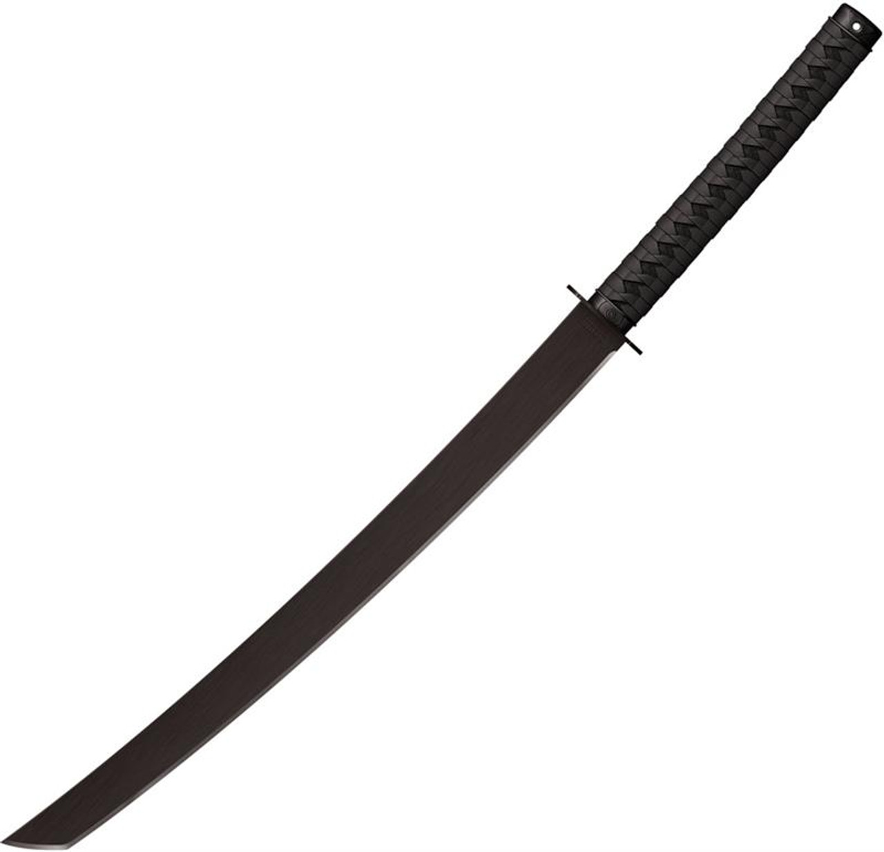 Cold Steel Tactical Katana Machete (CS97TKMS) 24" Black Tanto Plain Blade, Black Polymer Handle, Black Cor-Ex Sheath