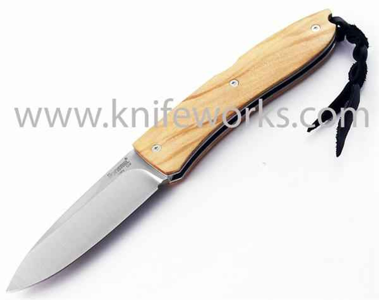 Lion Steel Opera Knife, D2 Steel, Olivewood Handle