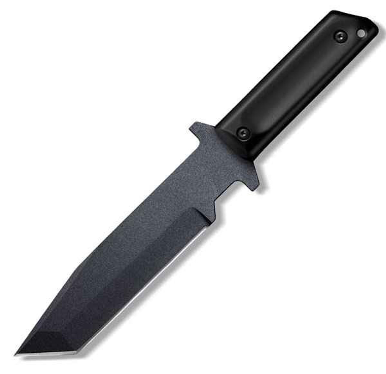 Cold Steel G.I. (CS80PGTK) 7" 1055 Black Tanto Plain Blade, Black Polymer Handle
