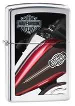Zippo Classic Lighter, Resting Cowboy, Brushed Chrome