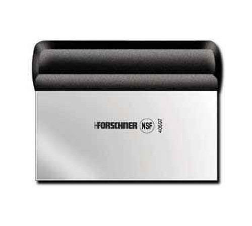 Forschner 3" x 6" Block Scraper, Black Polypropylene Handle