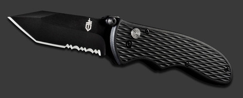 Gerber Fast Draw 7Cr17MoV Tanto Blade, Textured Nylon Handle