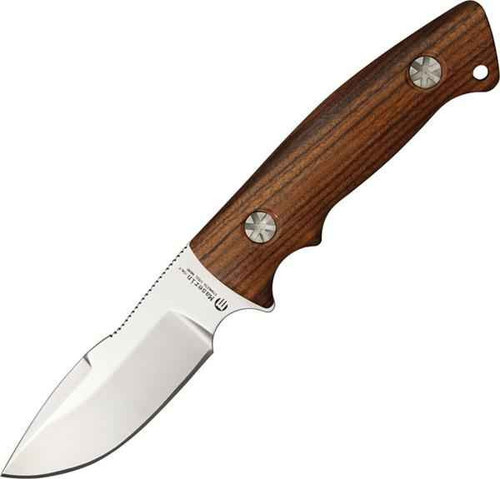 Maserin Hunter, Fixed Blade, Brown Leather Belt Sheath