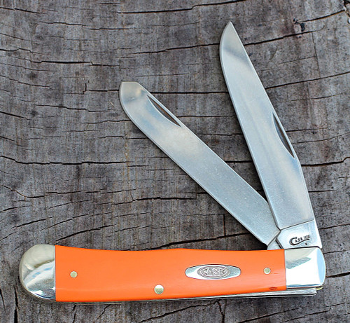 Case 80500 Trapper, Smooth Orange Synthetic Handle (4254 SS)