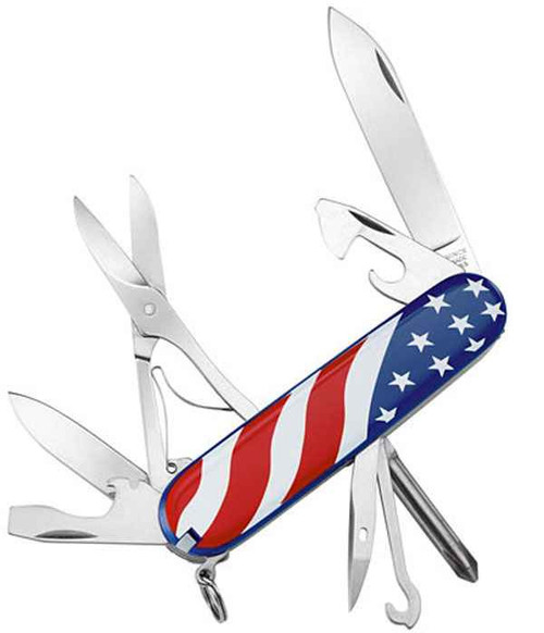 Victorinox Super Tinker, High-Impact Polymer US Flag Handle