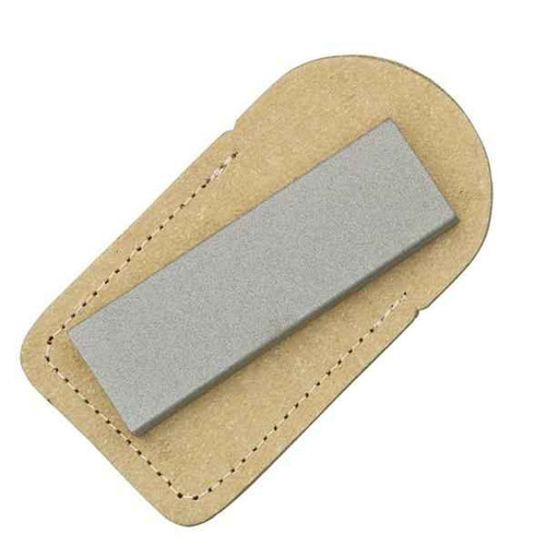 Eze-Lap Fine 2x6, Diamond Sharpening Stone, Leather Pouch