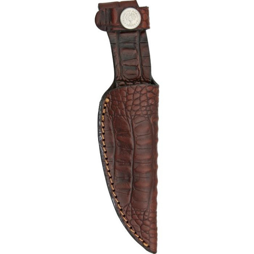 Brown embossed leather sheath with belt carry Boker 02BA701H