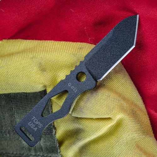 TOPS Knives Chico Neck Knife - Blk (2"  Blk 1095) CHI-01