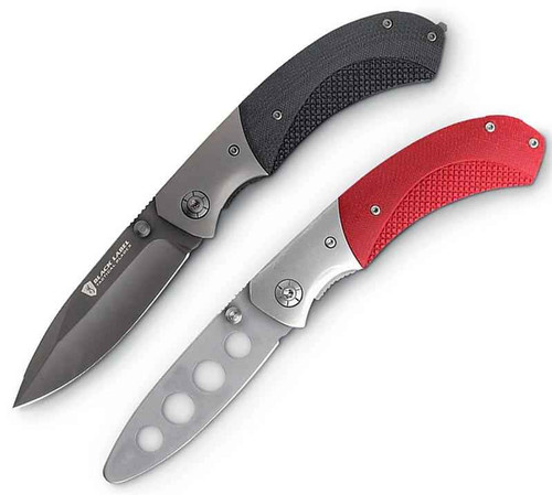 Browning Checkmate and Training Knife, Black/Red G-10 Handles