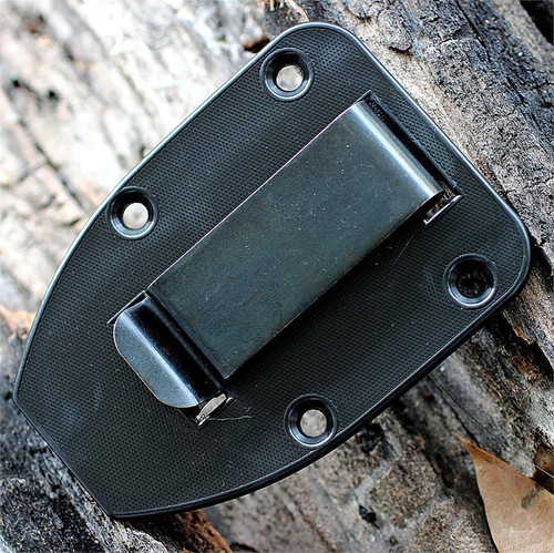 ESEE Model 3/4 Clip Plate w/ Mounting Hardware (ESEE-CLIP-PLATE34B)- Black