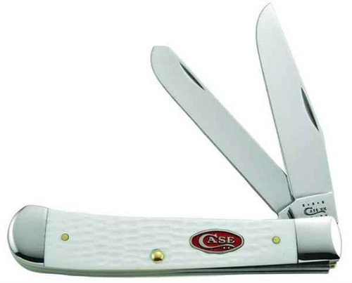 Case 60184 SparXX Medium Stockman, Jigged White Synthetic Handle