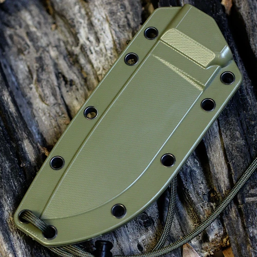 ESEE-4 ESEE-4P-DT OD Green Sheath Detail View