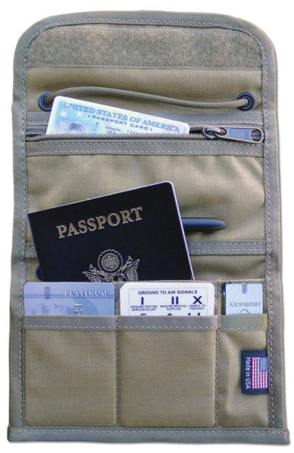 ESEE-Izula Gear Passport Case (ESEE-PASSPORT-DT-X)- Tan Nylon | Without Pen
