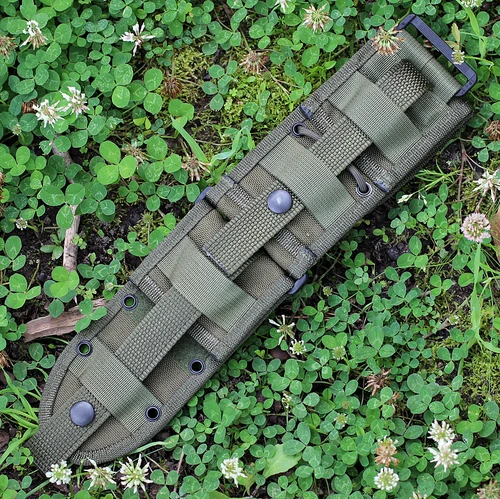 ESEE-5/6 MOLLE Back OD Green Nylon Front View