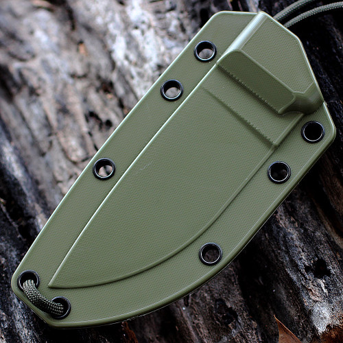 ESEE-3 Fixed Blade Knife (ESEE-3PM-DT)- 3.88" Desert Tan 1095 Drop Point Blade, Tan Micarta Handle | Modified Pommel