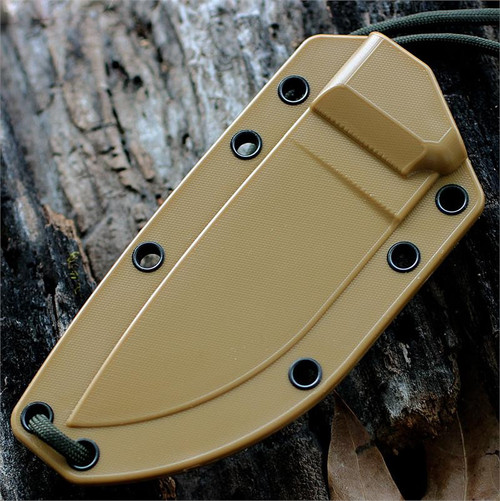 ESEE-3 Fixed Blade Knife (ESEE-3P)- 3.88" Black 1095 Drop Point Blade, Gray Micarta Handle