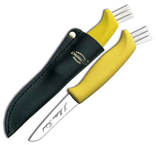 Marttiini Mushroom Knife, 2.56 420 Stainless, Leather Sheath
