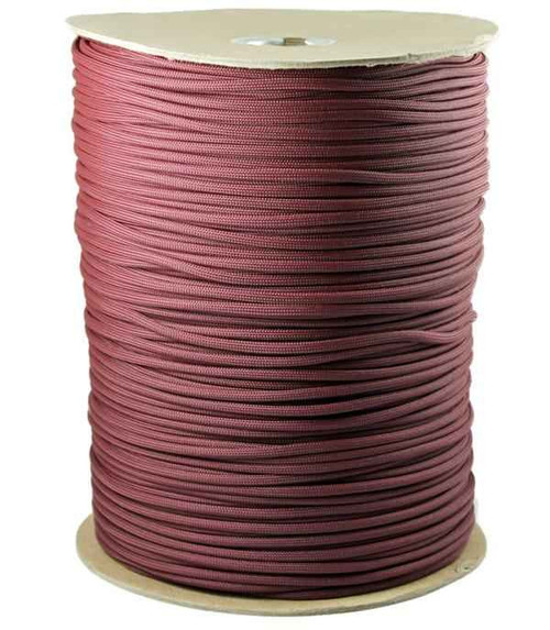 Parachute Cord - Maroon. 1000ft. length. 7 strand