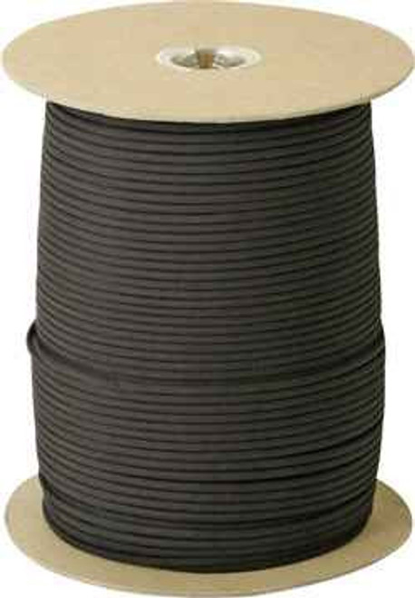 Parachute Cord Black. 1000 Ft. Roll
