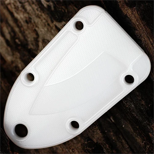 The ESEE Candiru Molded Sheath (CAN-SHEATH-CLR) shown in clear molded plastic, a replacement or spare sheath designed for the ESEE Candiru knife.