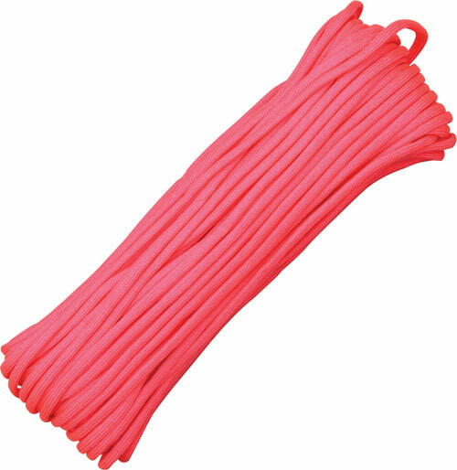 Parachute Cord Hot Pink. Nylon construction. 100 ft. length
