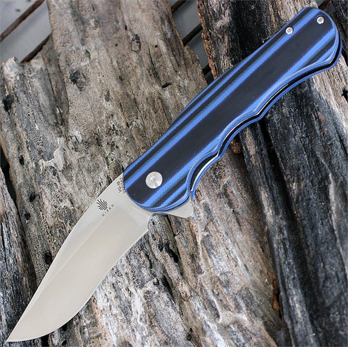 Kizer V4455A2 Dorado Vanguard Series 3.5 in. VG-10 Black/Blue G-10 Flipper