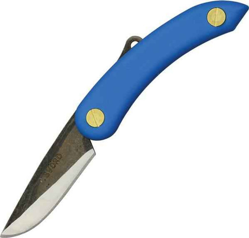 SVORD Mini Peasant Knife, Blue Polypropylene Handle