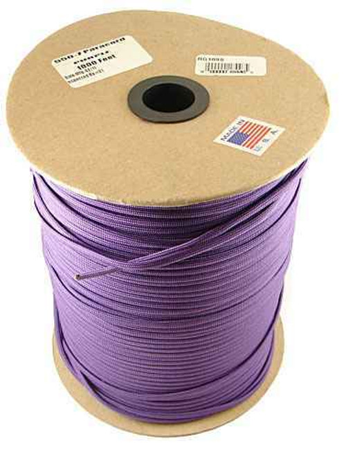 Parachute Cord Purple. 1000 Ft. Roll