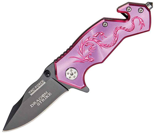 Tac Force Dragon Strike A/O, Stainless Blade, Anodized Aluminum Handles