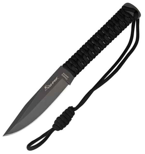 WildSteer Wild Tech 2, Black Blade, with Black Paracord
