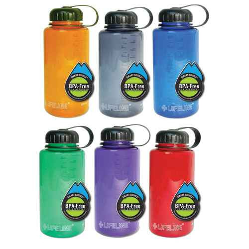 LifeLine 32oz BPA-Free Water Bottle