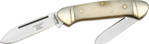 Rough Rider Taschenmesser 'Peanut' – Geschlossen 7,32 Cm, Weißer Knochen-Griff, 2 Edelstahlklingen