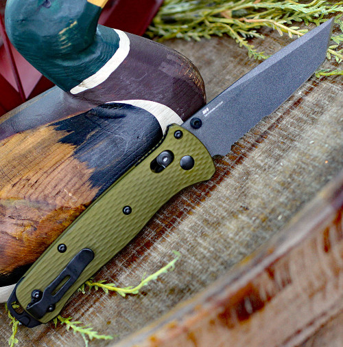 CPM-M4 tool steel Gray Cerakote partially serrated Tanto edge blade