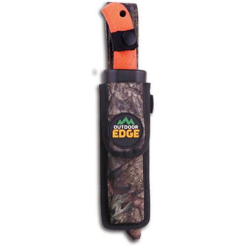 Outdoor Edge Razormax Orange, OERMB20, 3.5" Drop Point Blade and 5" Boning/Filet Blade, Orange Rubberized TPR Handle