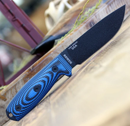 ESEE-4 3D Handle ESEE-4PB-008 1095 Black Drop Point Blade Open Detail View