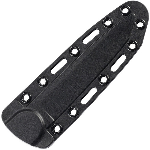 CRKT M16-FX (CR13FX) 4.63" SK5 Carbon Steel Veff Serrated Black Powder Coated Tanto Partially Serrated Blade, Black G-10 Handle, Black Glass Reinforced Nylon Belt Sheath