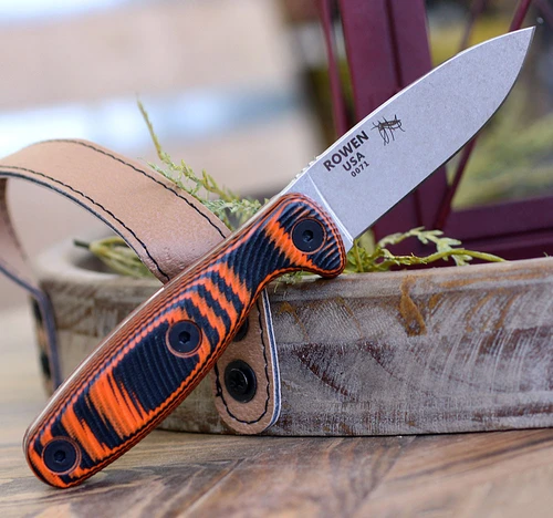 ESEE Xancudo CPM-S35VN Stonewash Spear Point Blade Open Detail View