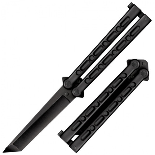Cold Steel    FGX Balisong Tanto CS92EAB, 5” Griv-Ex Plain Blade, Black Handle-COMING SOON!